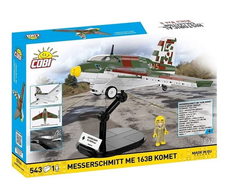 Cobi, Historical Collection, WWII, Messerschmitt Me 163B Komet, klocki, 1:32, 543 elementy