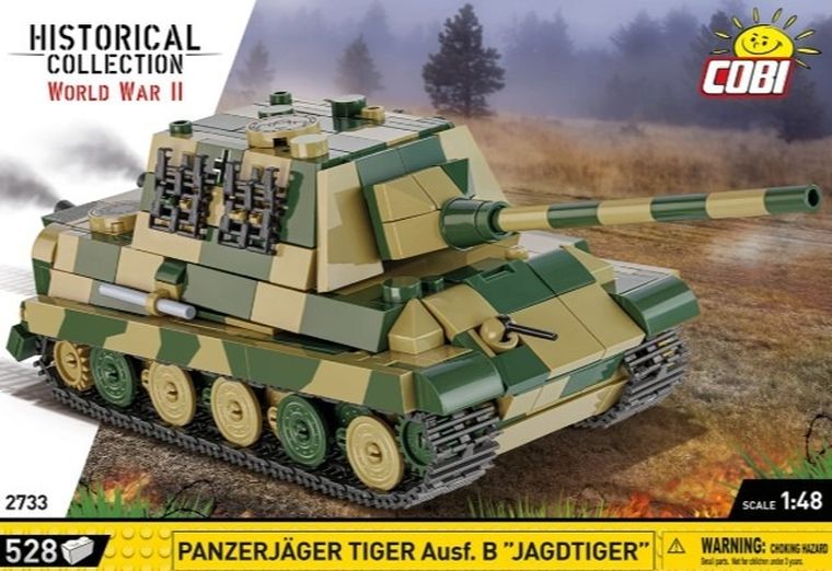 Cobi, Historical Collection WWII, Panzerjager Tiger Ausf.B, klocki, 528 elementów