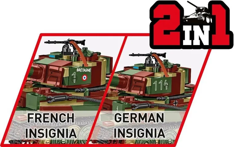 Cobi, Historical Collection WWII, Pz.Kpfw. VI Tiger Ausf. E, klocki, 870 elementów