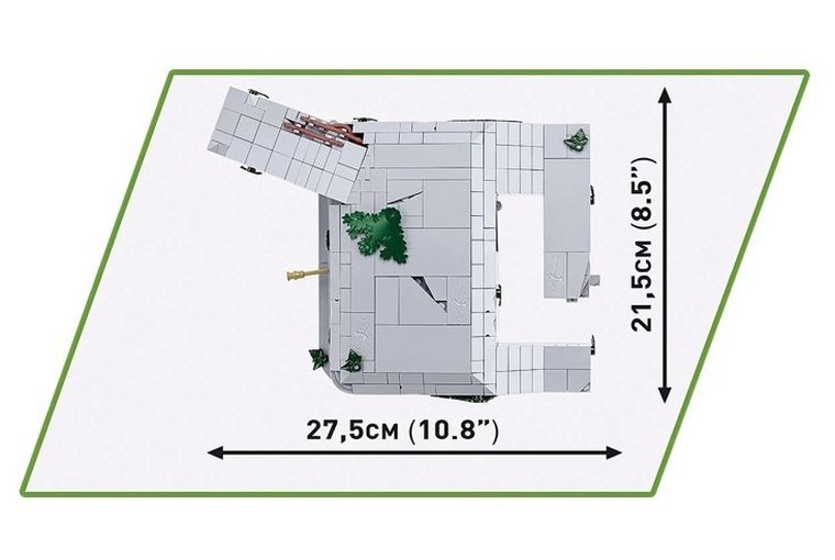 Cobi, Historical Collection WWII, Regelbau 667 German Bunker, klocki, 642 elementy