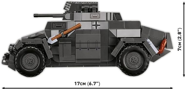 Cobi, Historical Collection WWII, Sd.Kfz., 222, klocki, 502 elementy