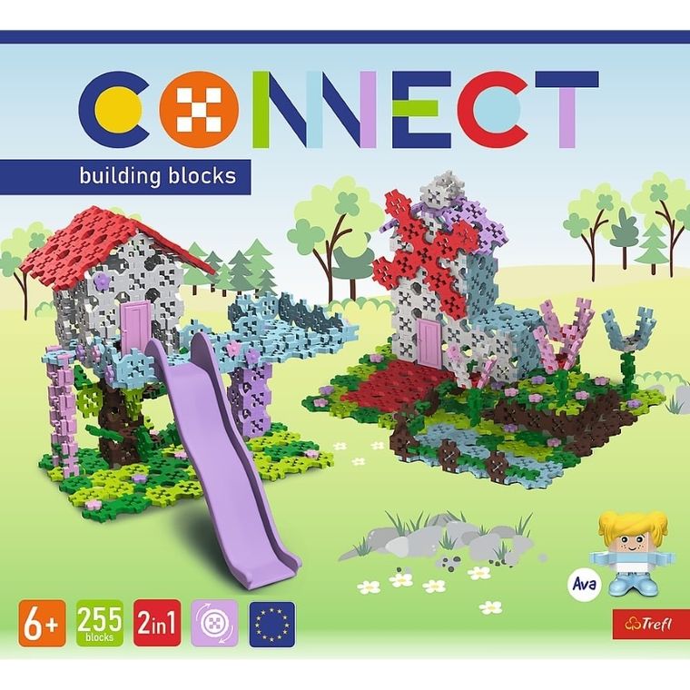 Connect, 2w1, Domek na drzewie, Wiatrak, klocki konstrukcyjne, 255 elementów, 61978