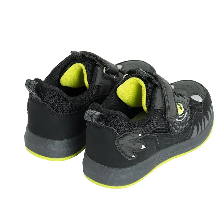 Cool Club, Buty sportowe chłopięce, czarne, świecąca podeszwa
