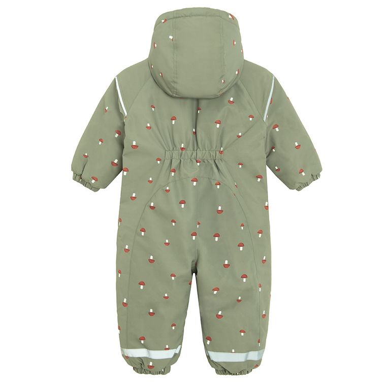 Cool Club, Kombinezon chłopięcy z kapturem, ocieplany, zielony