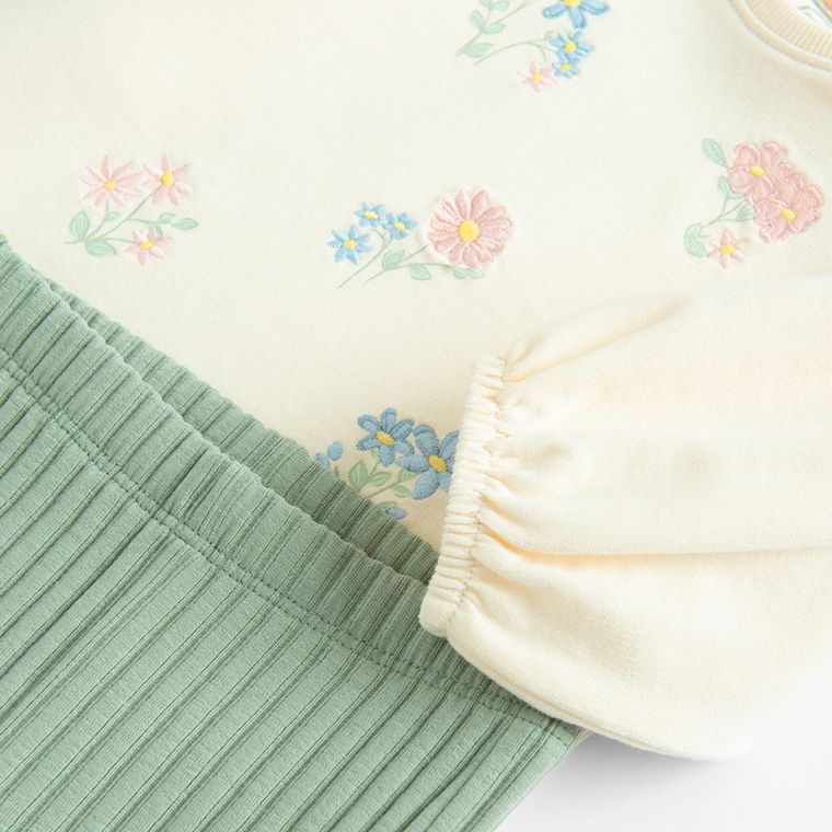 Cool Club, Komplet dziewczęcy, Bluzka z długim rękawem, Jegginsy prążkowane, mix