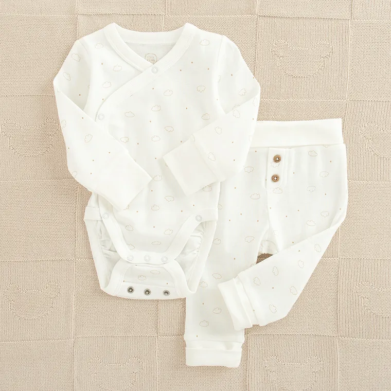 Cool Club, Komplet niemowlęcy, Body z długim rękawem, Półśpiochy, biały