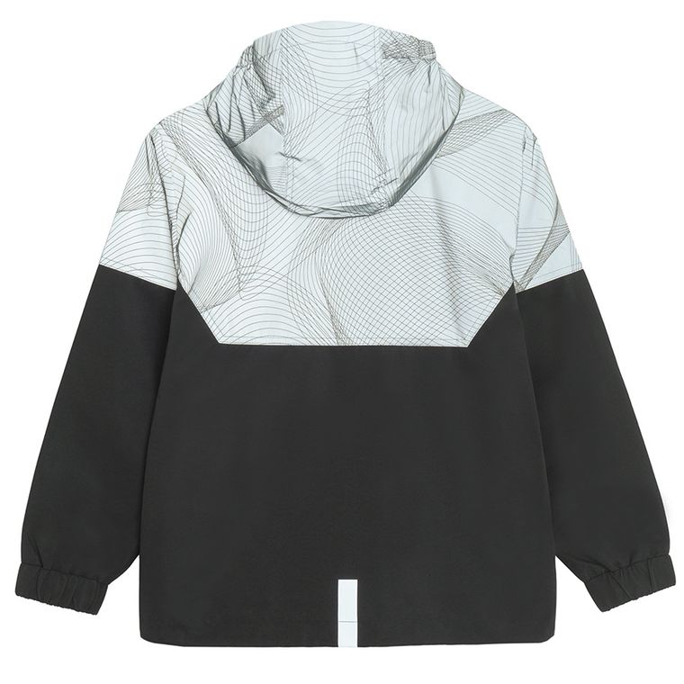 Cool Club, Kurtka chłopięca z kapturem, odblaskowa, szara