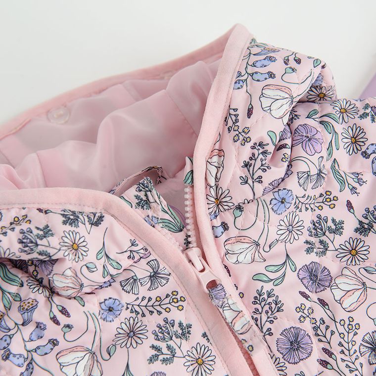 Cool Club, Kurtka dziewczęca z kapturem, 3w1, fioletowo-różowa