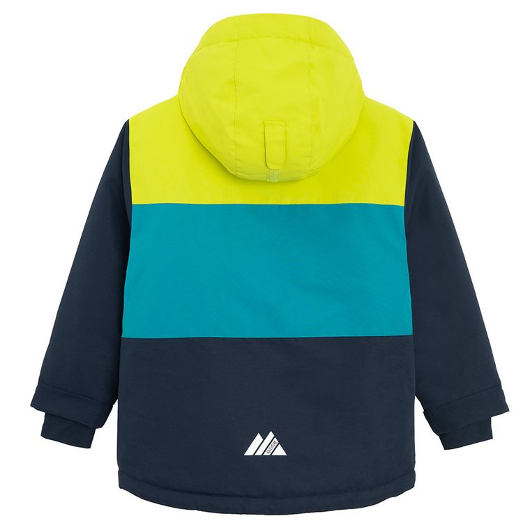 Cool Club, Kurtka narciarska chłopięca z kapturem, ocieplana, mix