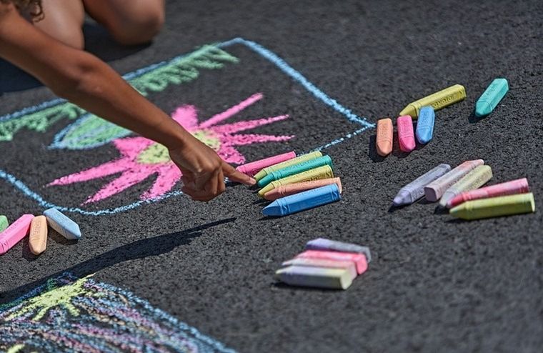 Crayola, kreda chodnikowa, kolorowa, 16 szt.