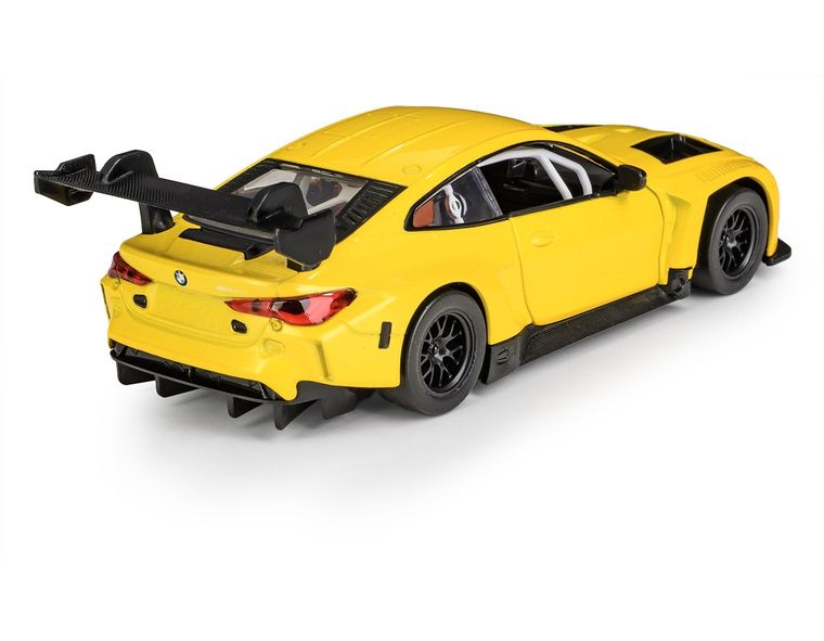 Daffi, MSZ, BMW M4 GT3, pojazd, model metalowy, żółty, 1:32