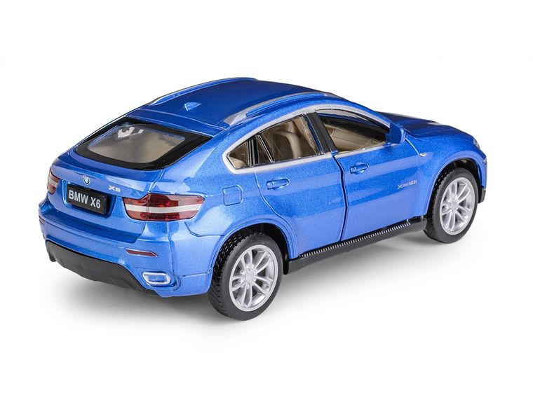 Daffi, MSZ, BMW X6, pojazd, model metalowy, niebieski, 1:32