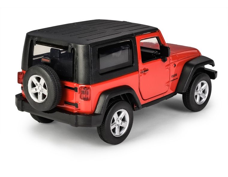 Daffi, MSZ, Jeep Wrangler, pojazd, model metalowy, czerwony, 1:32