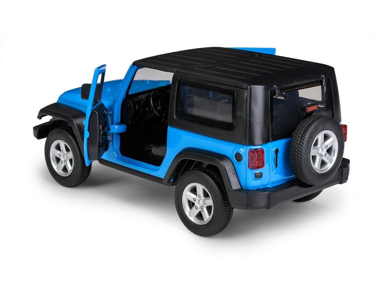 Daffi, MSZ, Jeep Wrangler, pojazd, model metalowy, niebieski, 1:32
