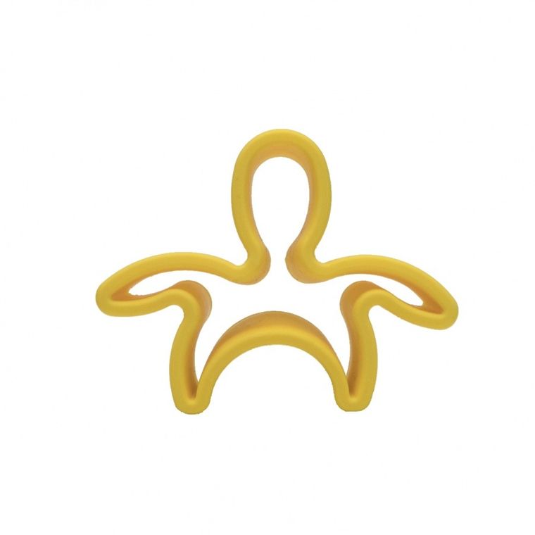 Dena, ludzik i domek, klocki silikonowe, yellow