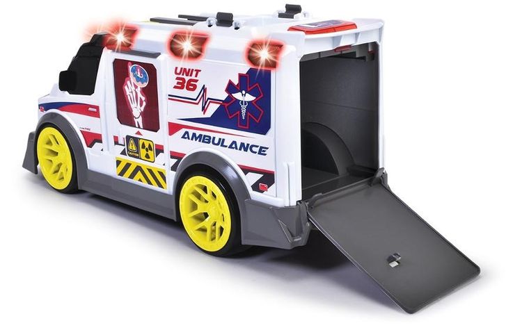 Dickie, Ambulans, światło i dźwięk, pojazd, 37,5 cm