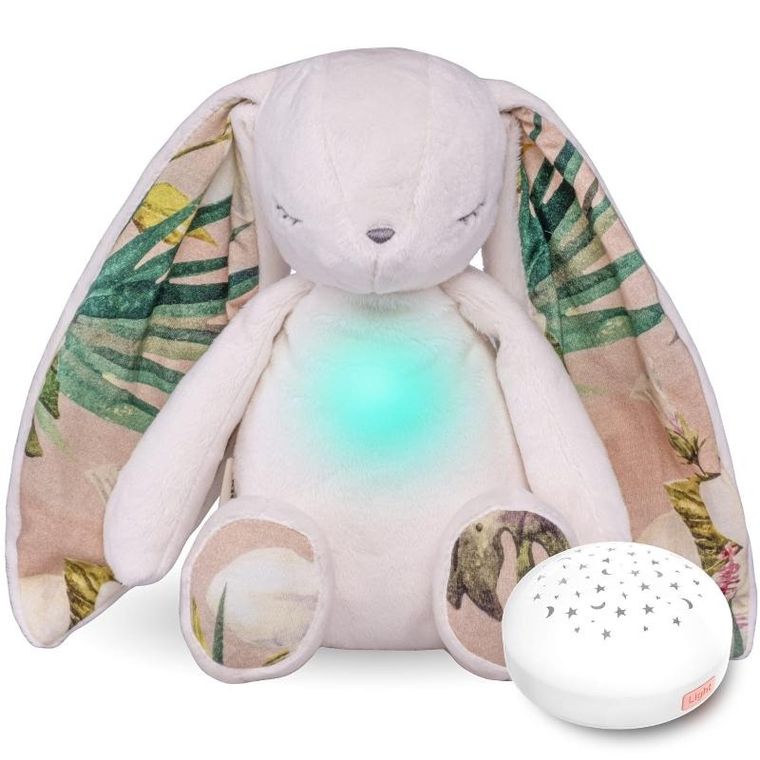 Diddou, Miś, maskotka szumiąca z projektorem gwiazd, ecru