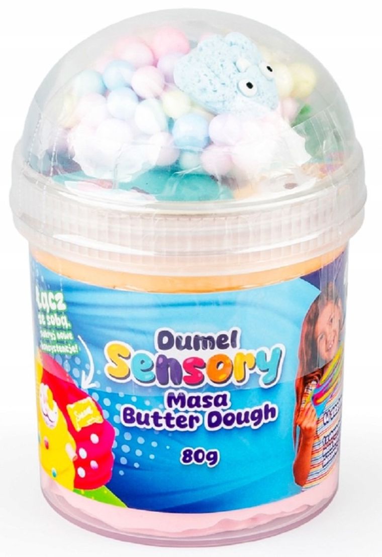 Dumel, Sensory Butter Dough, masa plastyczna w kubeczku, 80g, 1 szt.
