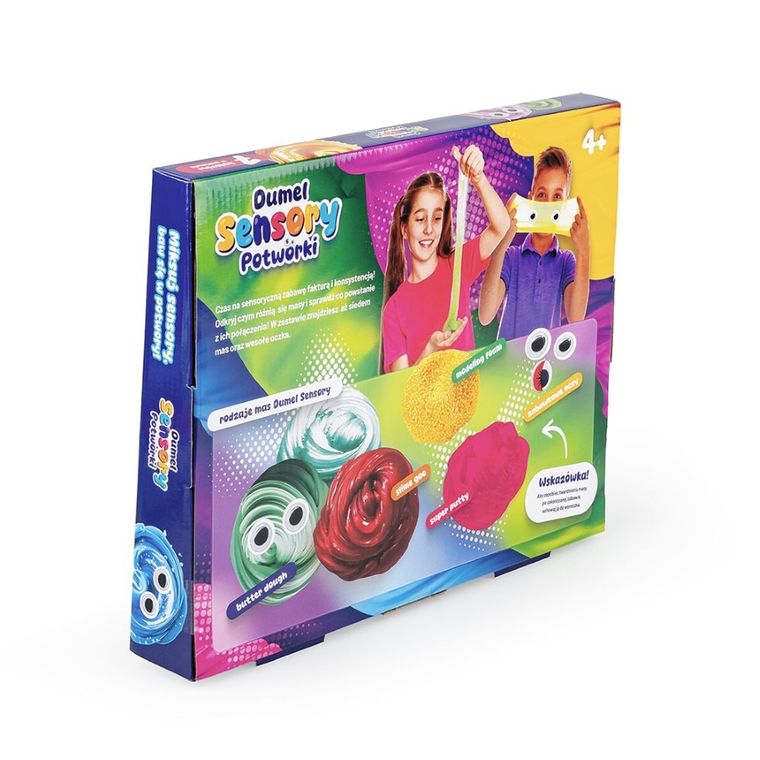 Dumel, Sensory, Potworki, zestaw mas plastycznych