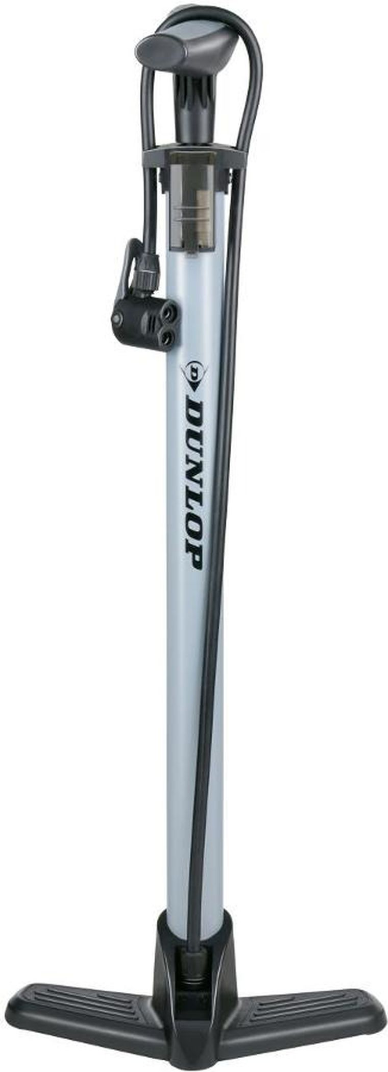 Dunlop, pompka warsztatowo rowerowa, 140 psi, 96 bar, szara