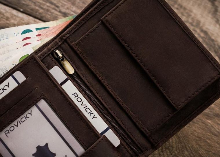 Duży, pionowy portfel męski ze skóry naturalnej, Always Wild