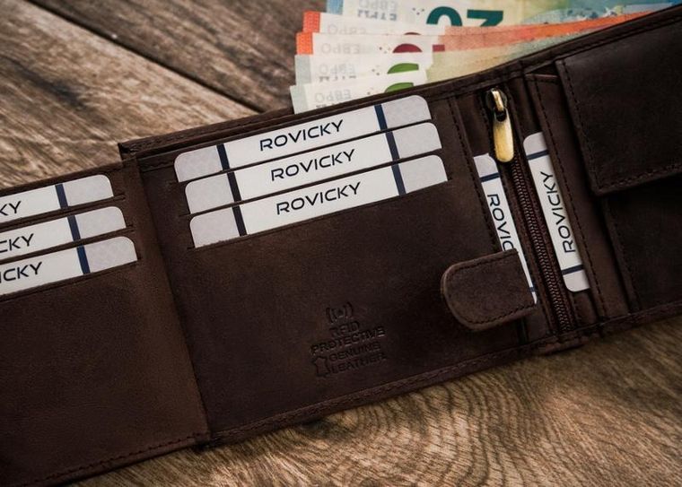 Duży, skórzany portfel męski, Always Wild