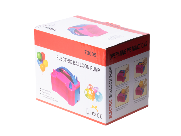 Elektryczna pompka do balonów, dwie dysze