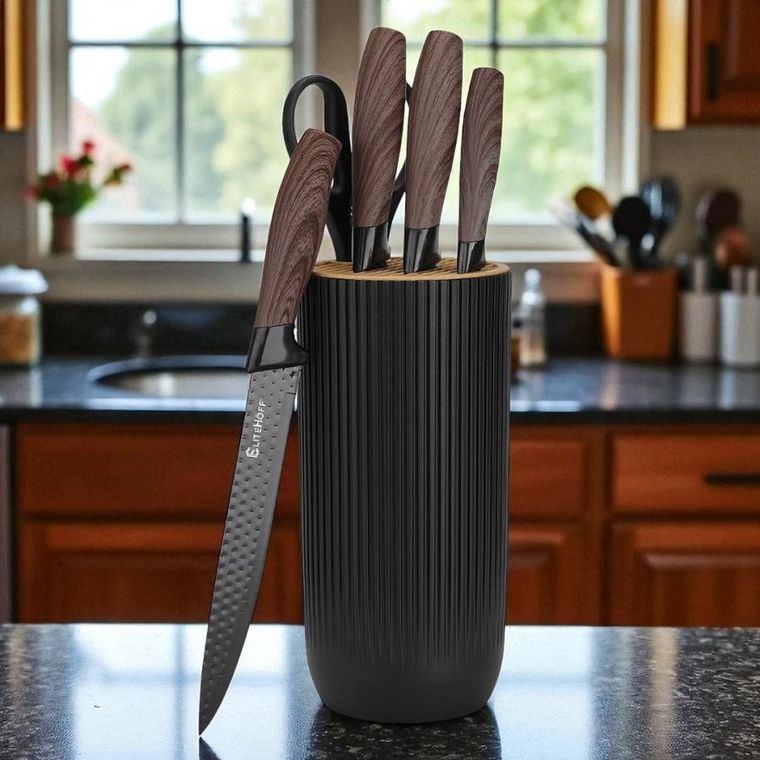 Elitehoff, zestaw noży kuchennych ze stojakiem