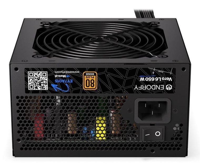 Endorfy, Vero L6 80 Plus, zasilacz, 650W, brązowy