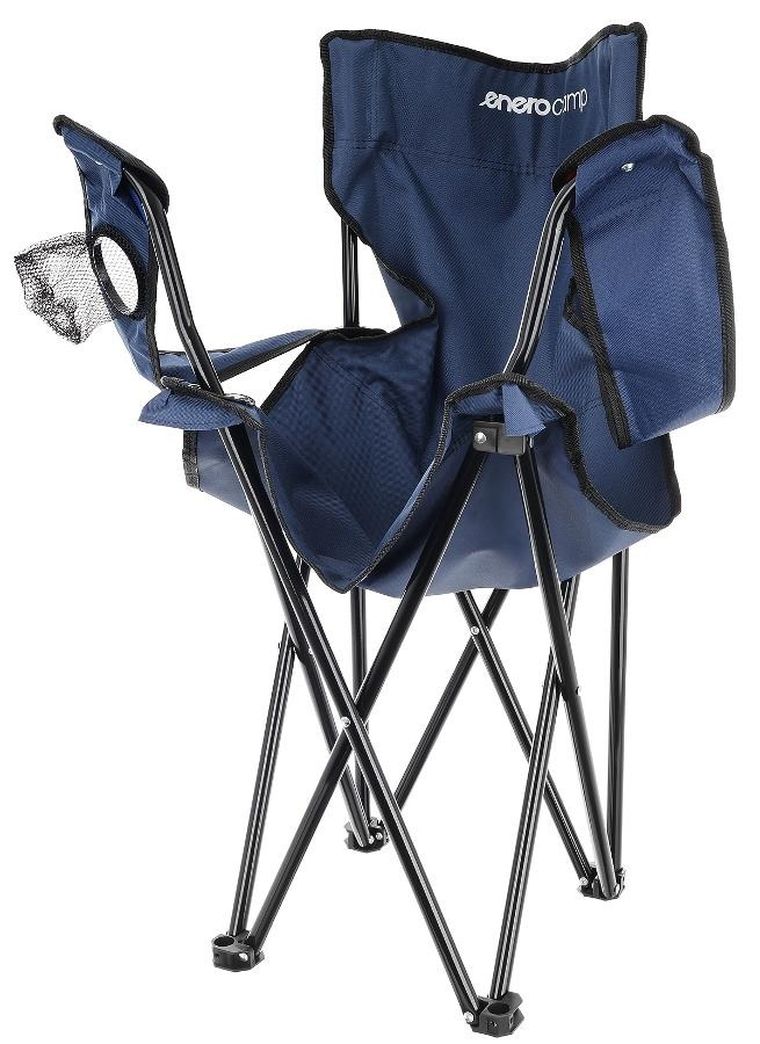 Enero Camp, krzesło turystyczne składane, 50-50-80 cm, granatowe