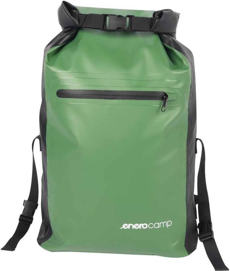 Enero Camp, wodoszczelny plecak turystyczny, zielony, 25l