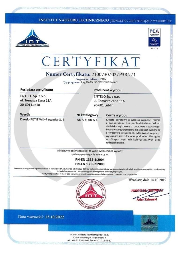 Entelo, Petit, krzesło dziecięce z podnóżkiem, wzrost 133-159 cm, różowe