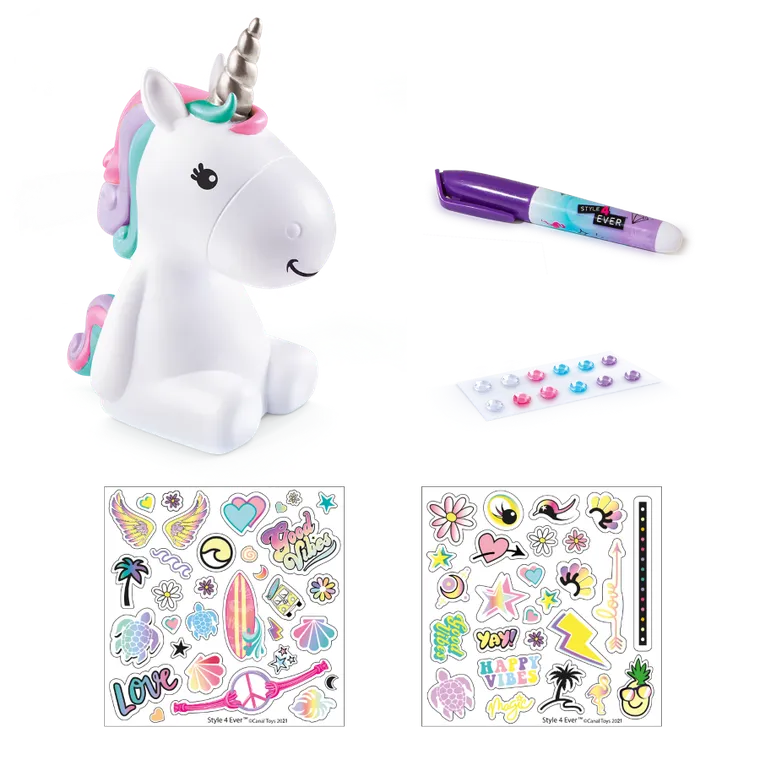 Epee, Vinyl Design, Jednorożec, skarbonka, zrób to sam, niebieska