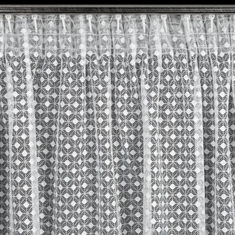 Eurofirany, firana gotowa, Alaya, na taśmie, 140-270 cm, biały