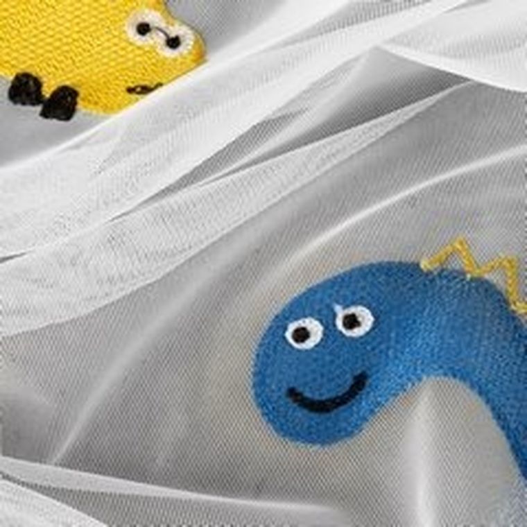 Eurofirany, firana gotowa, dino, 140-250 cm, biały