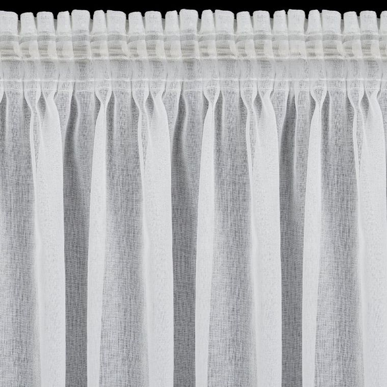 Eurofirany, firana gotowa, Kaja, na taśmie, 140-270 cm, biały