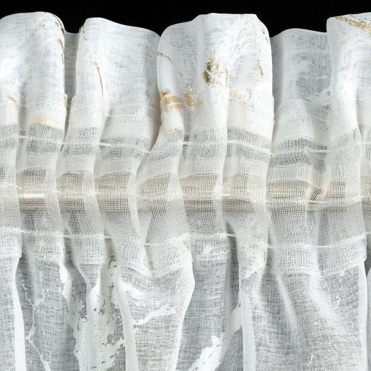 Eurofirany, firana gotowa, Molly, na taśmie, 140-270 cm, biały