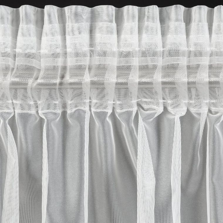 Eurofirany, firana gotowa, na taśmie, Katrina, 150-350 cm, biały