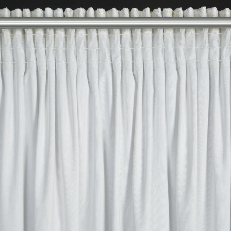 Eurofirany, zasłona gotowa, Avena, na taśmie, 135-270 cm, biały