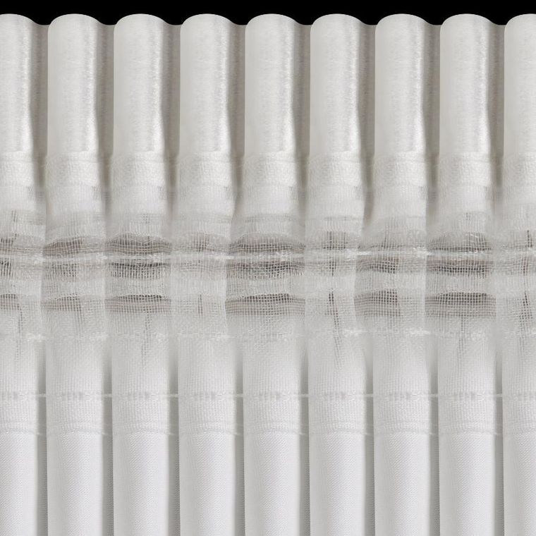 Eurofirany, zasłona gotowa. Cameron, na taśmie, 140-270 cm, biały