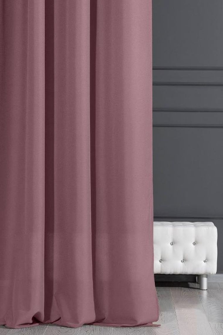 Eurofirany, zasłona gotowa D91 Adore, 140-250 cm, ciemnoróżowy