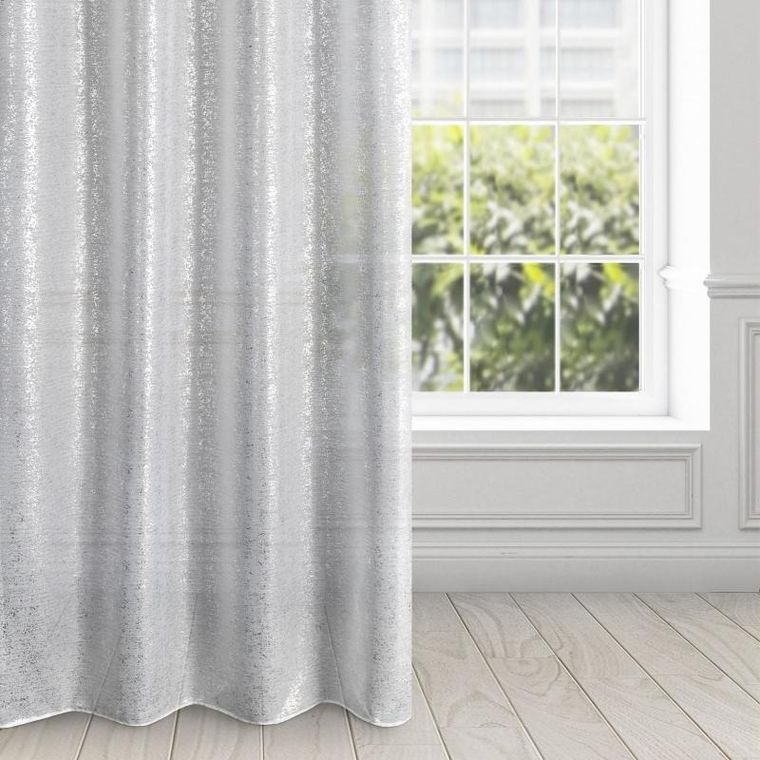 Eurofirany, zasłona gotowa D91 Mily, 140-250 cm, biały