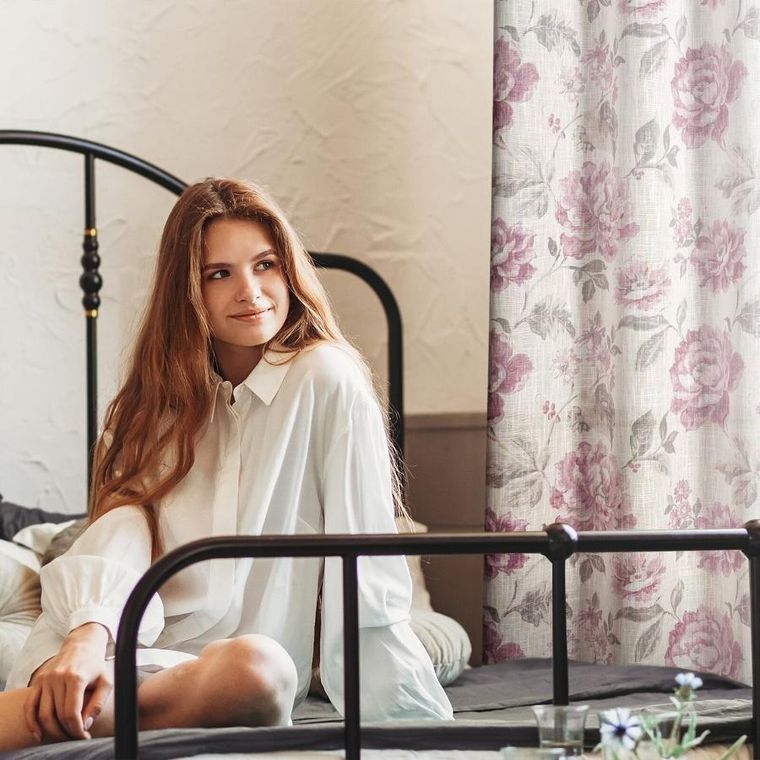 Eurofirany, zasłona gotowa Davena, 140-250 cm, naturalny