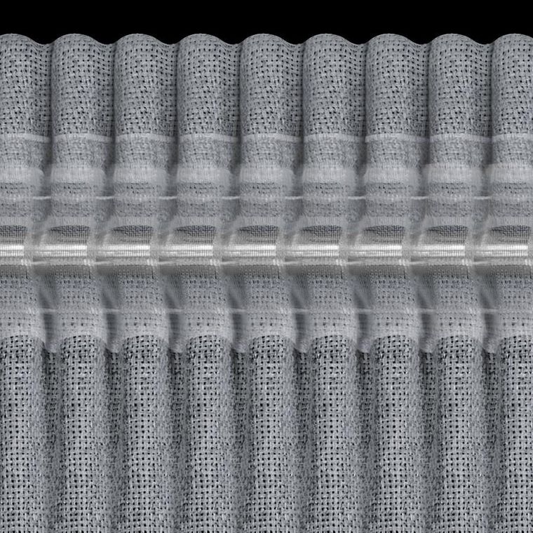 Eurofirany, zasłona gotowa, Jula2, na taśmie, 140-270 cm, ciemnoniebieski