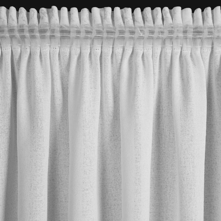 Eurofirany, zasłona gotowa, Marlene, na taśmie, 140-270 cm, biały
