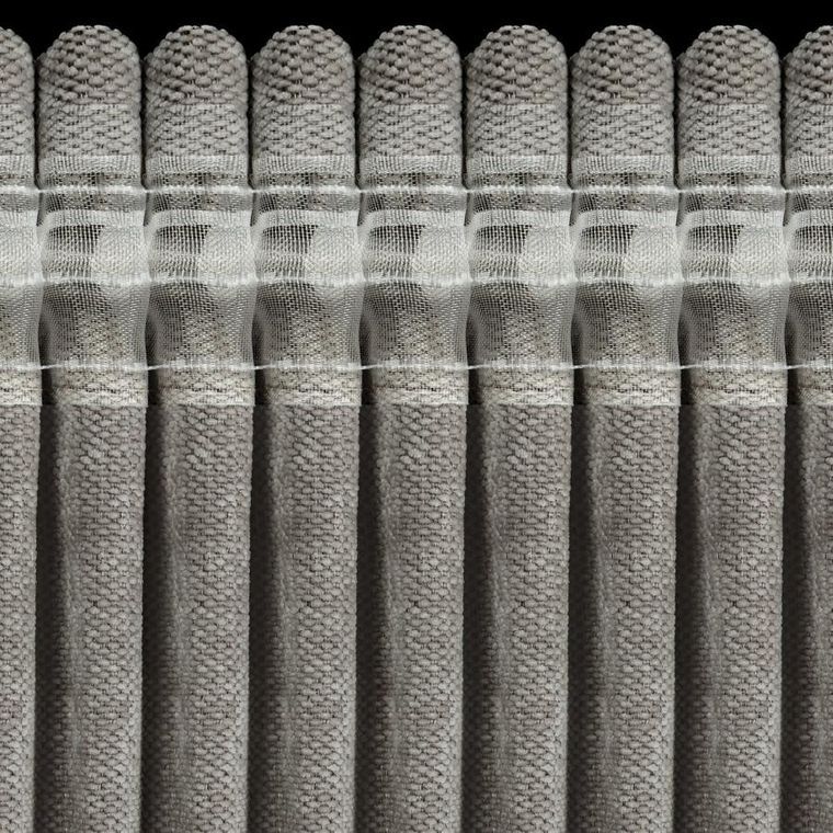 Eurofirany, zasłona gotowa, Neska, na taśmie, 140-270 cm, beżowy