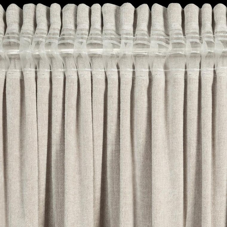 Eurofirany, zasłona gotowa, Nilo, na taśmie, 140-270 cm, beżowy