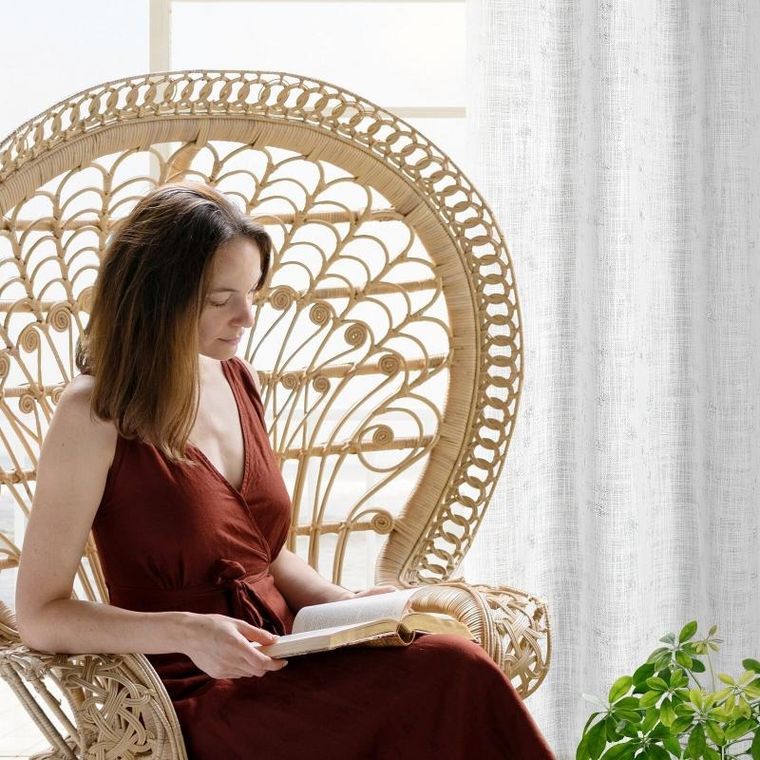 Eurofirany, zasłona gotowa, Solana, 140-250 cm, kremowy