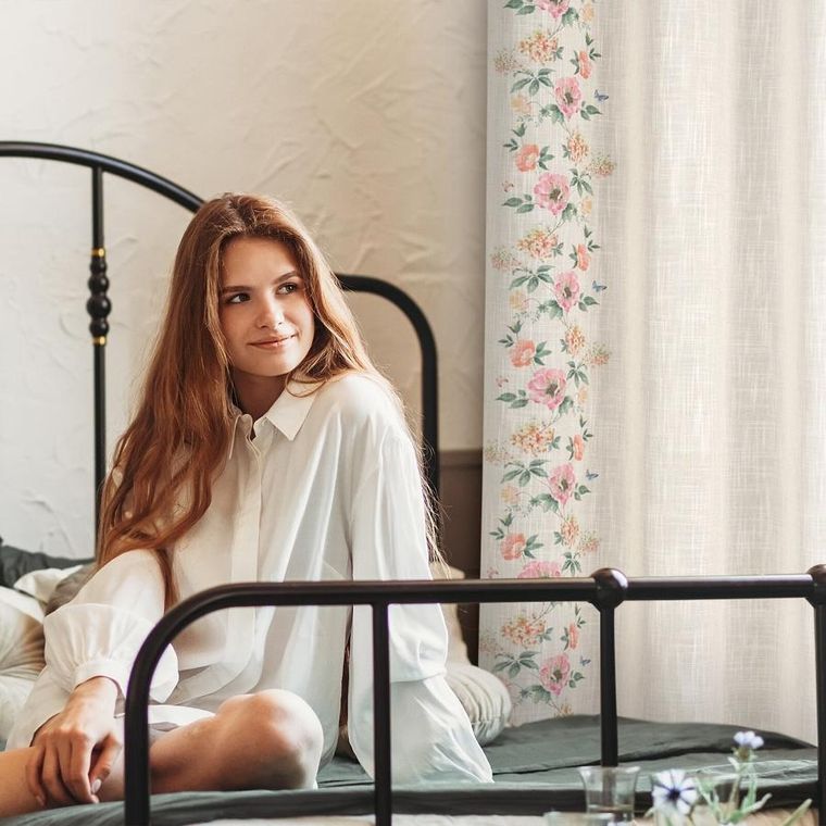 Eurofirany, zasłona gotowa, Vanesa, 140-250 cm, naturalny