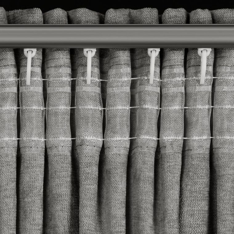 Eurofirany, zasłona gotowa, Vani, na taśmie, 140-270 cm, szary